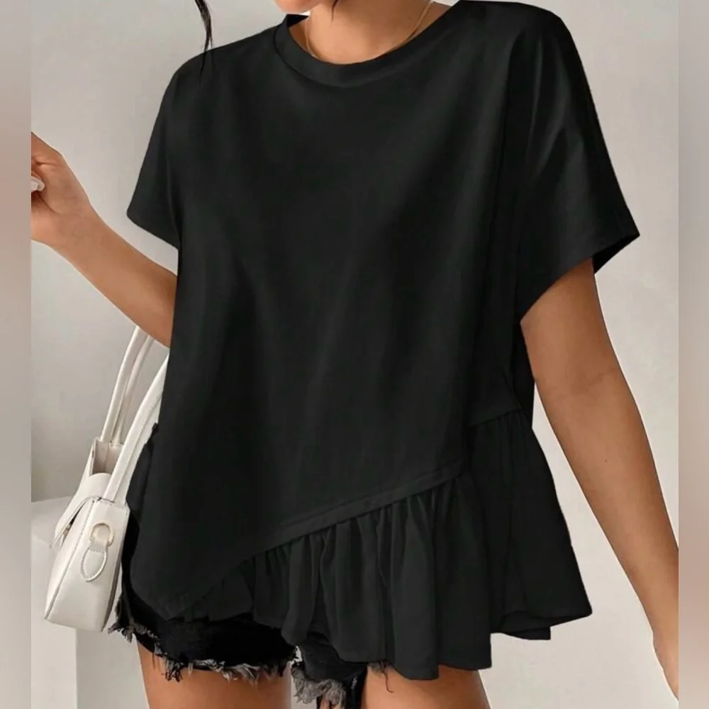 Elegant Black Women's Top